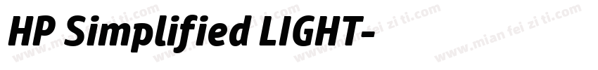 HP Simplified LIGHT字体转换
